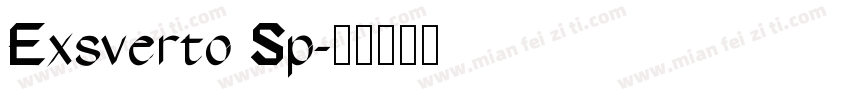 Exsverto Sp字体转换